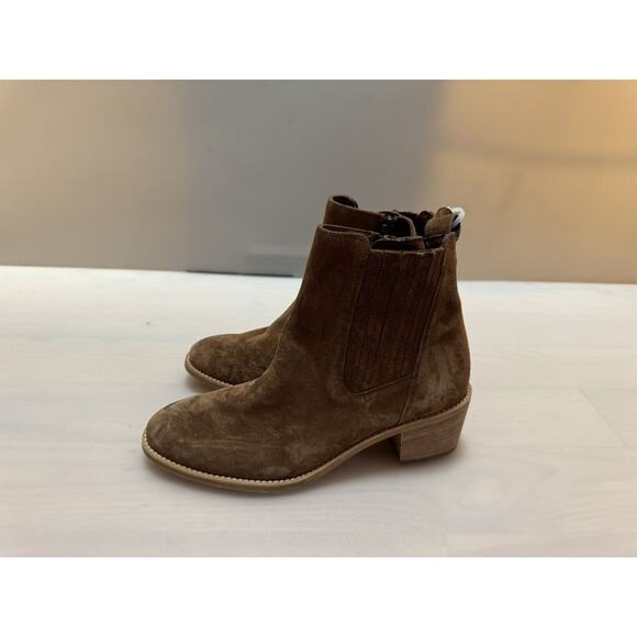 Paul Green Nicole Bootie Antelope Soft Suede Size 7 US 4.5 UK Boots Retail $520. - Picture 1 of 8